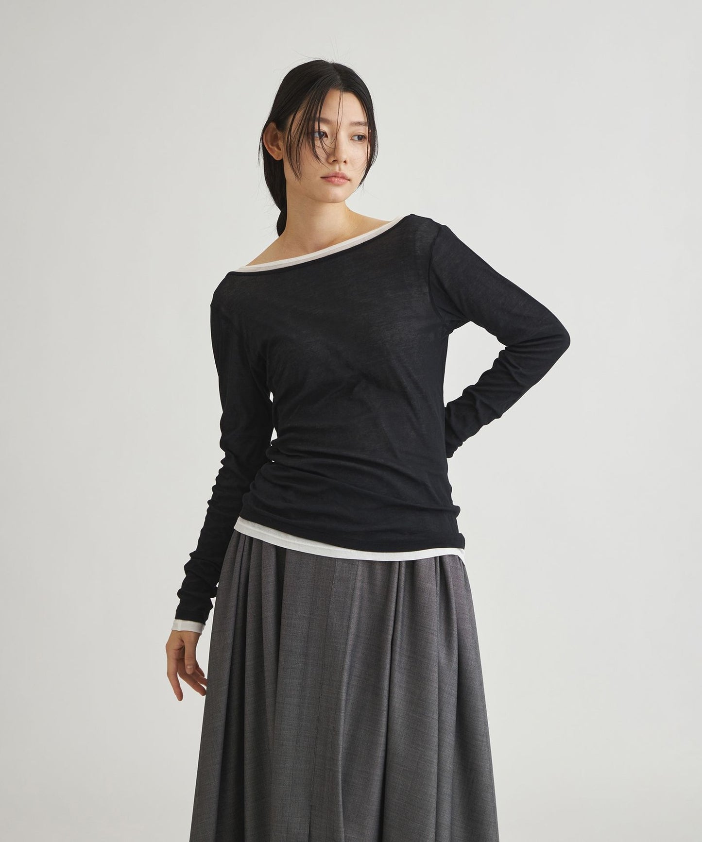 2342-Y7P5080709__,09,モデル身長174cm 着用サイズ：F